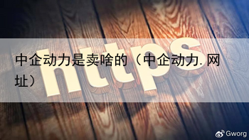 中企动力是卖啥的（中企动力.网址）
