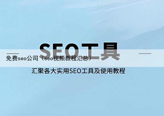 免费seo公司（seo视频教程汇总）