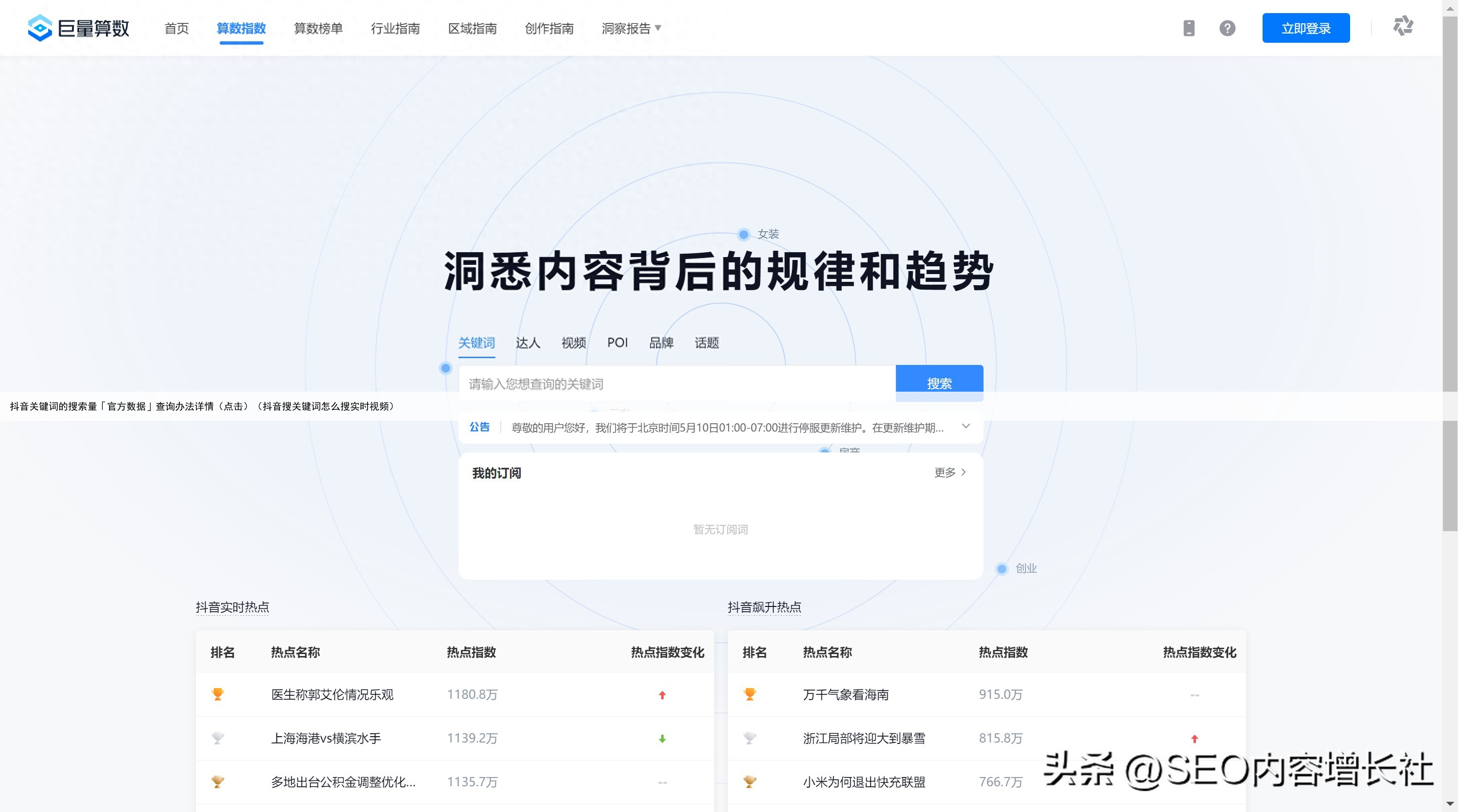 抖音关键词的搜索量「官方数据」查询办法详情（点击）（抖音搜关键词怎么搜实时视频）
