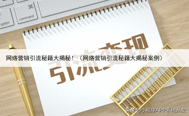 网络营销引流秘籍大揭秘！（网络营销引流秘籍大揭秘案例）