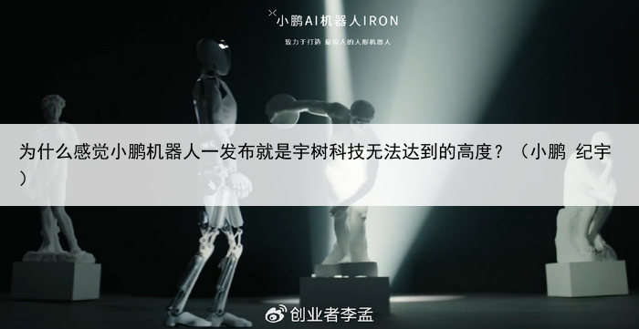 为什么感觉小鹏机器人一发布就是宇树科技无法达到的高度?(小鹏 纪宇)