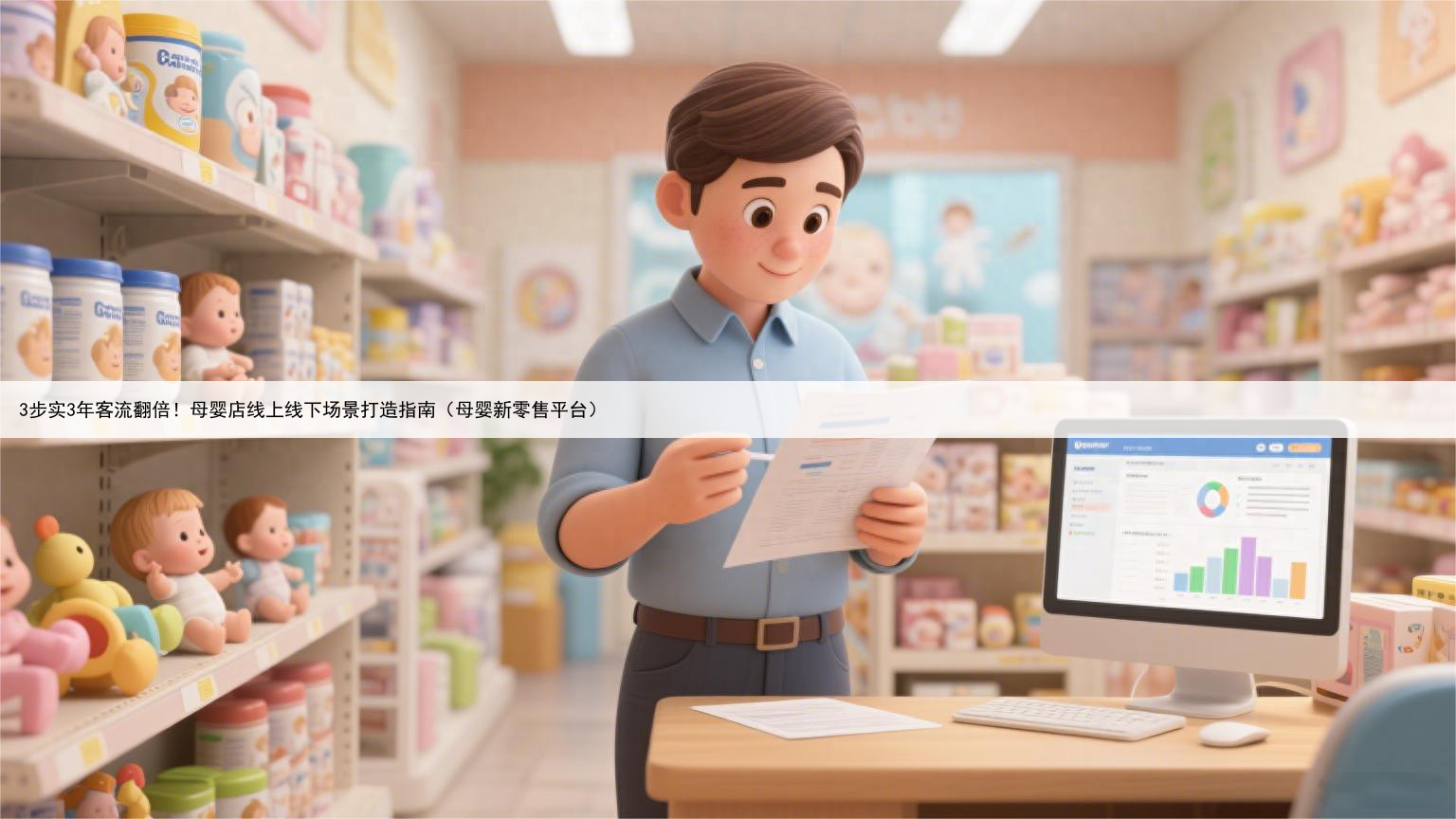 3步实3年客流翻倍！母婴店线上线下场景打造指南（母婴新零售平台）
