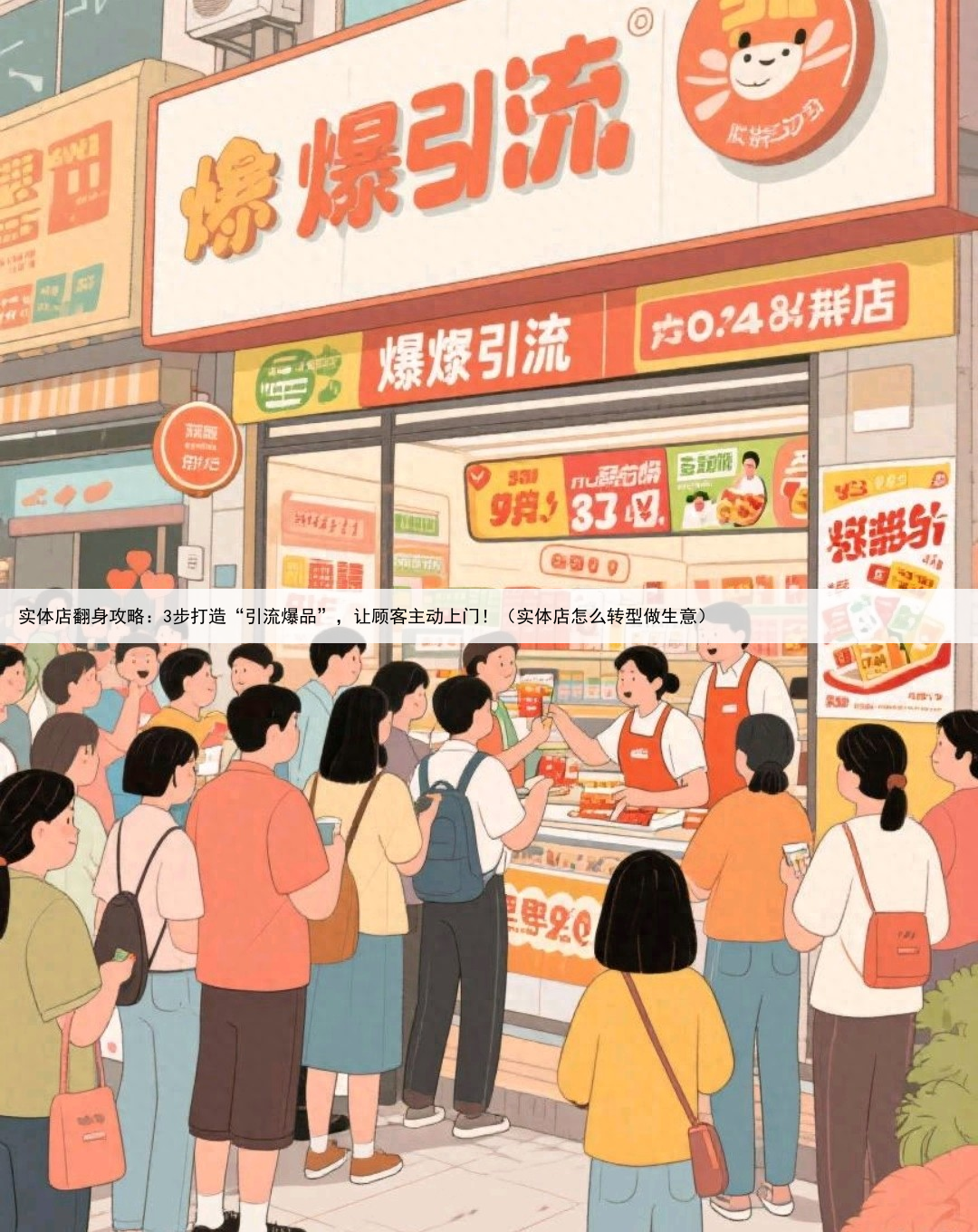 实体店翻身攻略：3步打造“引流爆品”，让顾客主动上门！（实体店怎么转型做生意）