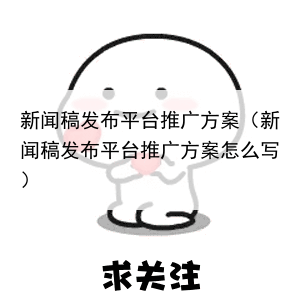 新闻稿发布平台推广方案（新闻稿发布平台推广方案怎么写）