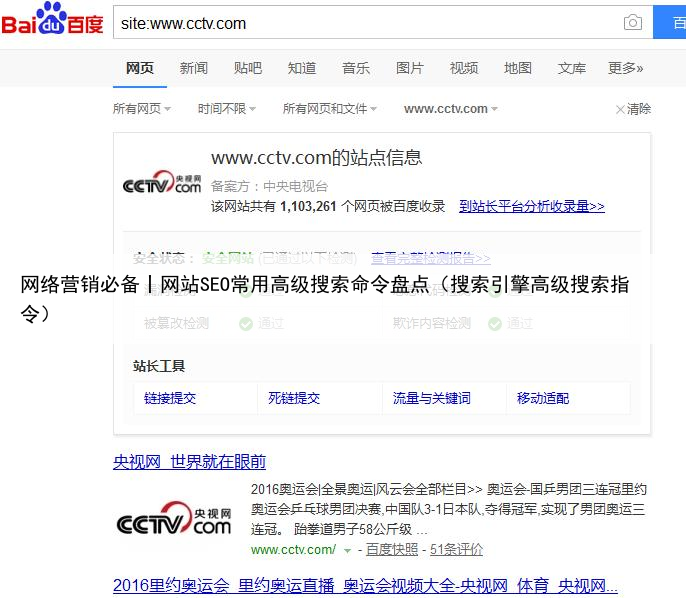 网络营销必备丨网站SEO常用高级搜索命令盘点(搜索引擎高级搜索指令)