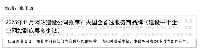 2025年11月网站建设公司推荐:央国企首选服务商品牌(建设一个企业网站到底要多少钱)