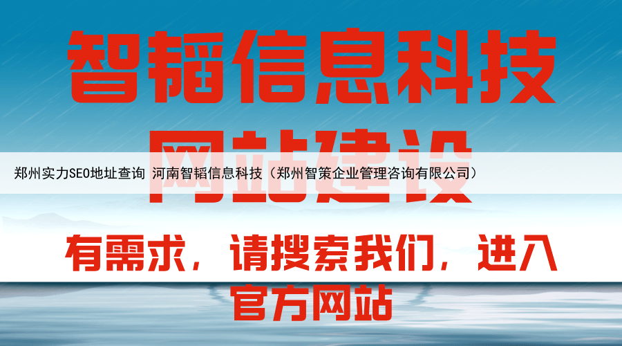 郑州实力SEO地址查询 河南智韬信息科技（郑州智策企业管理咨询有限公司）