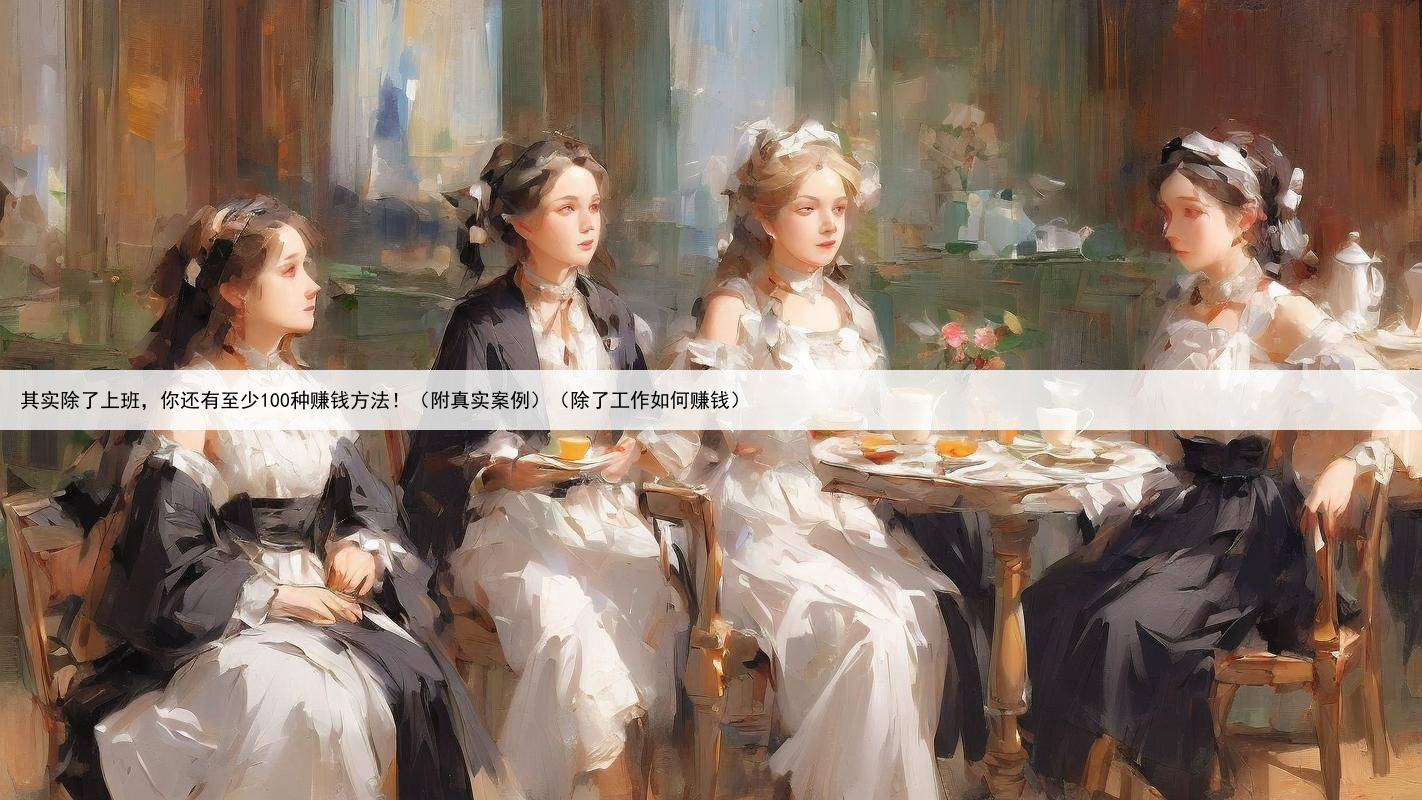 其实除了上班，你还有至少100种赚钱方法！（附真实案例）（除了工作如何赚钱）