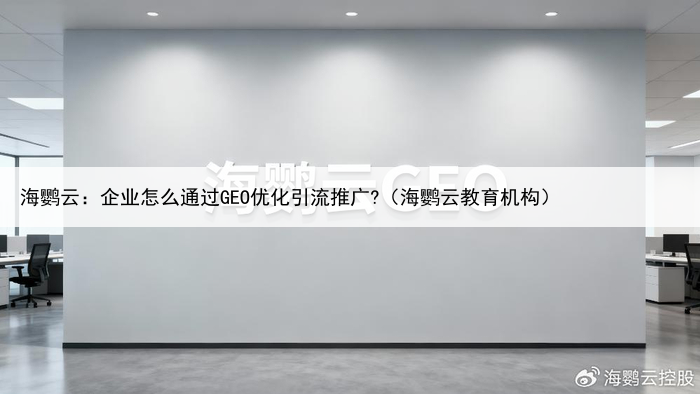 海鹦云：企业怎么通过GEO优化引流推广?（海鹦云教育机构）