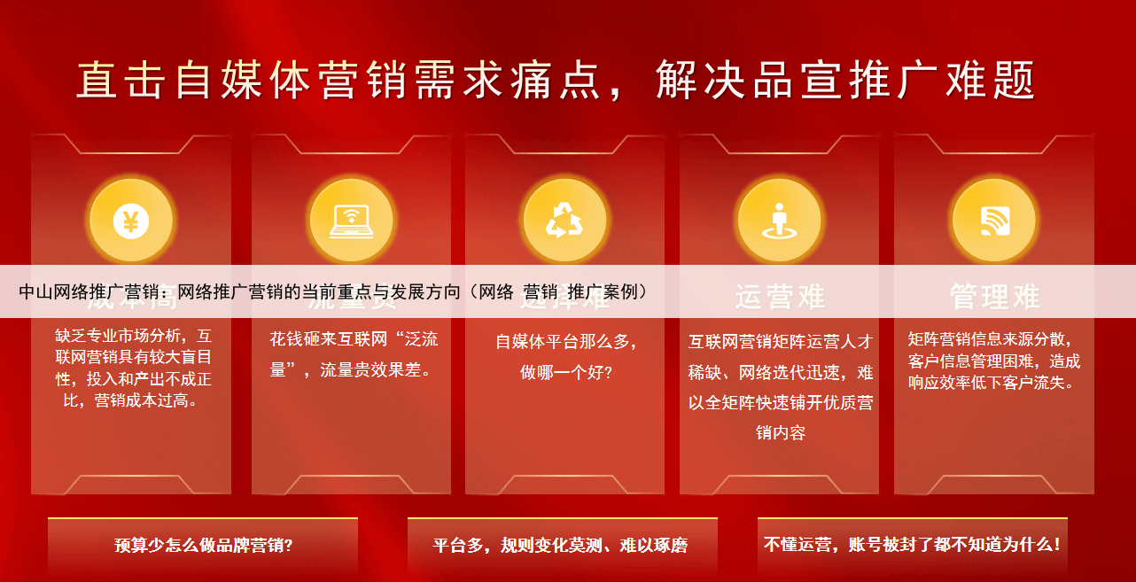 中山网络推广营销：网络推广营销的当前重点与发展方向（网络 营销 推广案例）