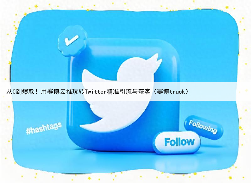 从0到爆款！用赛博云推玩转Twitter精准引流与获客（赛博truck）