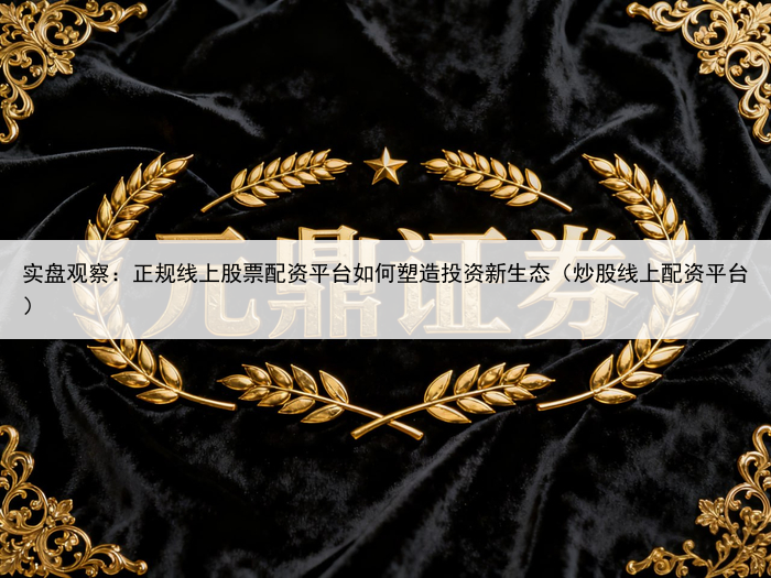 实盘观察：正规线上股票配资平台如何塑造投资新生态（炒股线上配资平台）