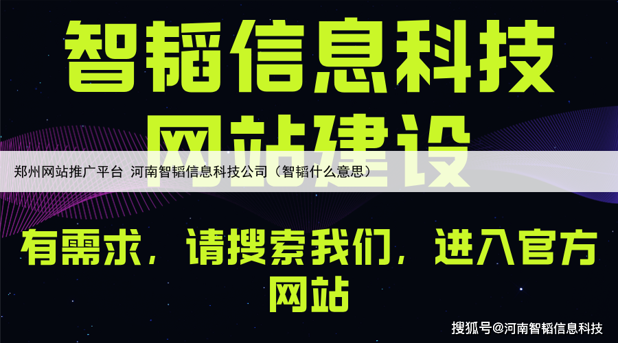 郑州网站推广平台 河南智韬信息科技公司（智韬什么意思）