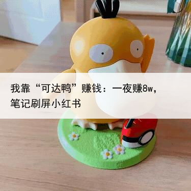 我靠“可达鸭”赚钱：一夜赚8w，笔记刷屏小红书