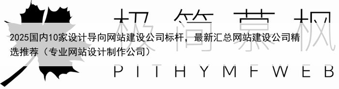 2025国内10家设计导向网站建设公司标杆,最新汇总网站建设公司精选推荐(专业网站设计制作公司)