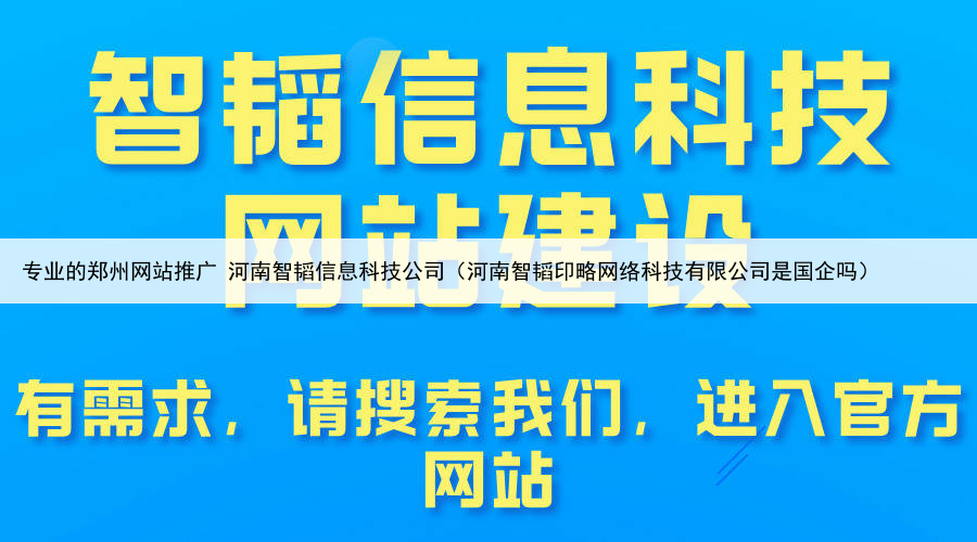 专业的郑州网站推广 河南智韬信息科技公司（河南智韬印略网络科技有限公司是国企吗）