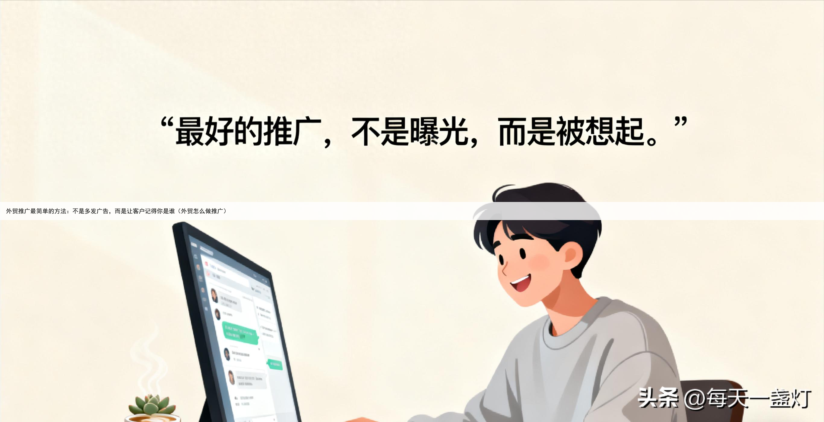 外贸推广最简单的方法：不是多发广告，而是让客户记得你是谁（外贸怎么做推广）