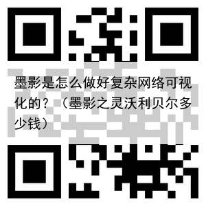 墨影是怎么做好复杂网络可视化的?(墨影之灵沃利贝尔多少钱)