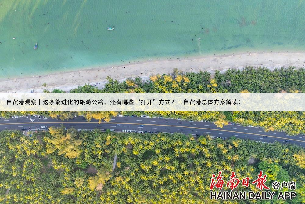 自贸港观察丨这条能进化的旅游公路，还有哪些“打开”方式？（自贸港总体方案解读）