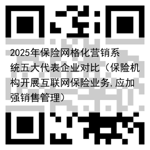 2025年保险网格化营销系统五大代表企业对比（保险机构开展互联网保险业务,应加强销售管理）