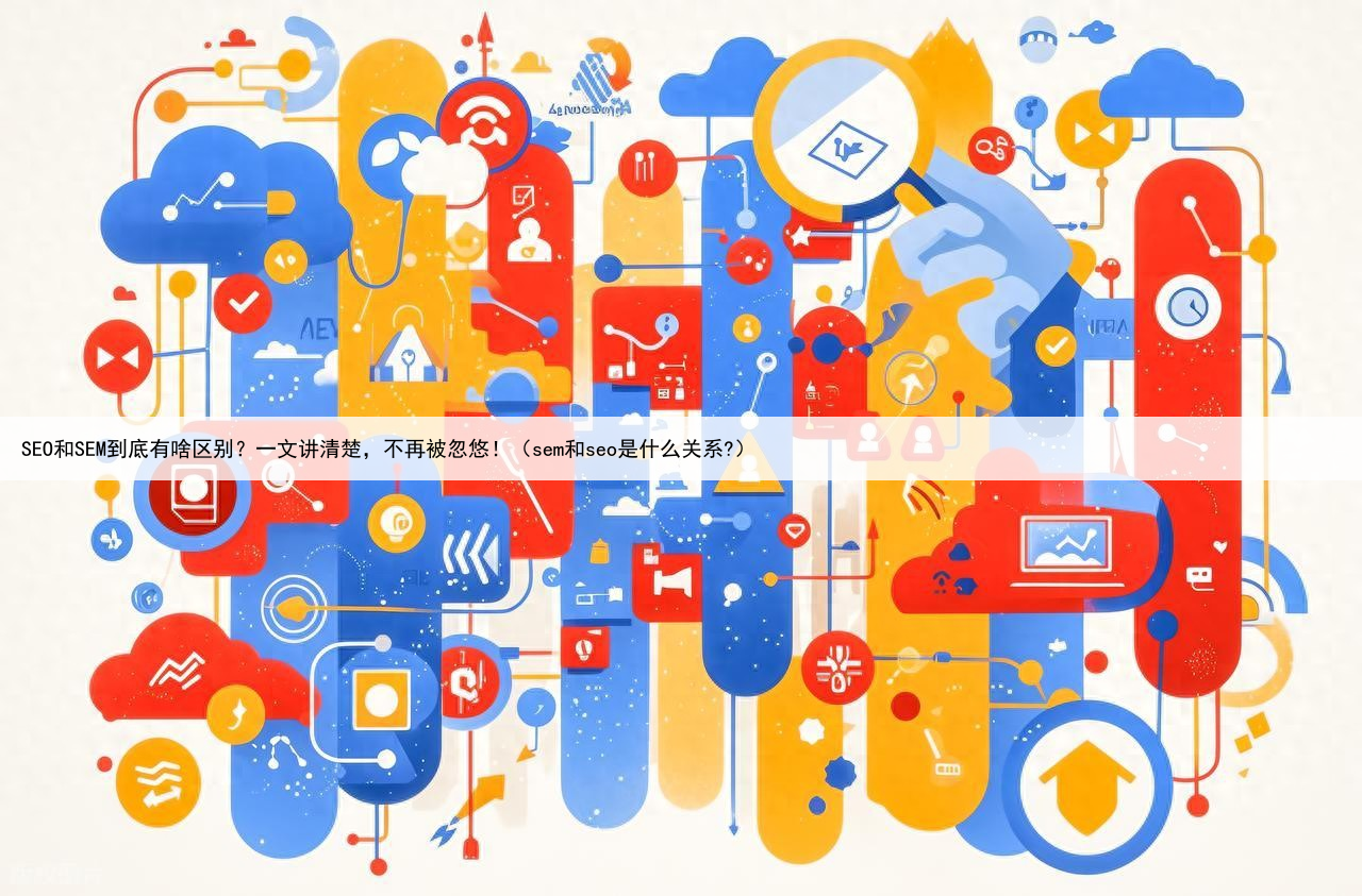 SEO和SEM到底有啥区别？一文讲清楚，不再被忽悠！（sem和seo是什么关系?）