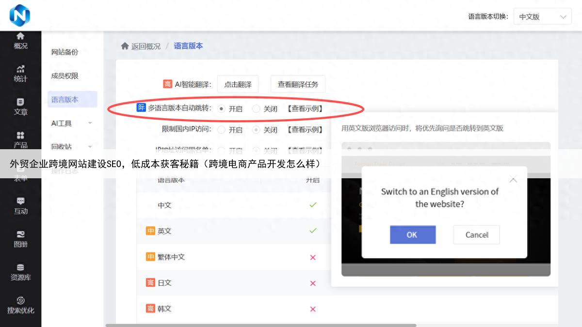 外贸企业跨境网站建设SEO，低成本获客秘籍（跨境电商产品开发怎么样）