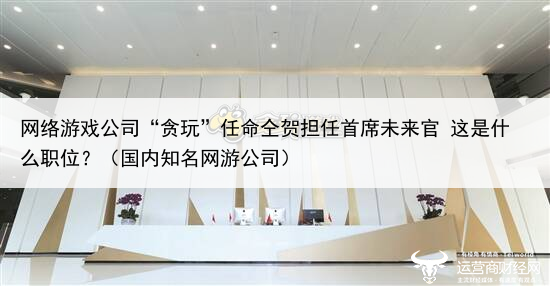 网络游戏公司“贪玩”任命仝贺担任首席未来官 这是什么职位?(国内知名网游公司)