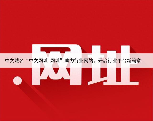 中文域名“中文网址.网址”助力行业网站，开启行业平台新篇章