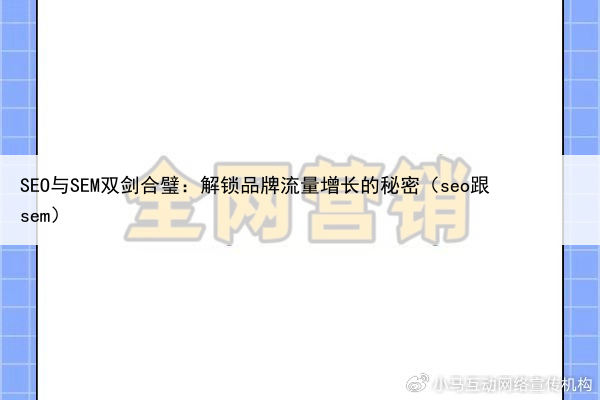 SEO与SEM双剑合璧：解锁品牌流量增长的秘密（seo跟sem）