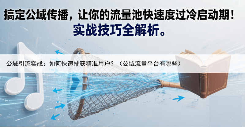 公域引流实战：如何快速捕获精准用户？（公域流量平台有哪些）