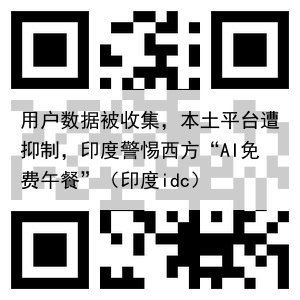 用户数据被收集,本土平台遭抑制,印度警惕西方“AI免费午餐”(印度idc)