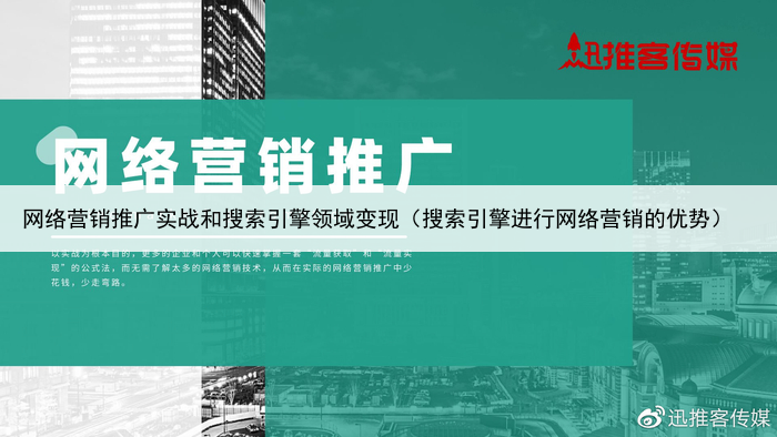 网络营销推广实战和搜索引擎领域变现（搜索引擎进行网络营销的优势）