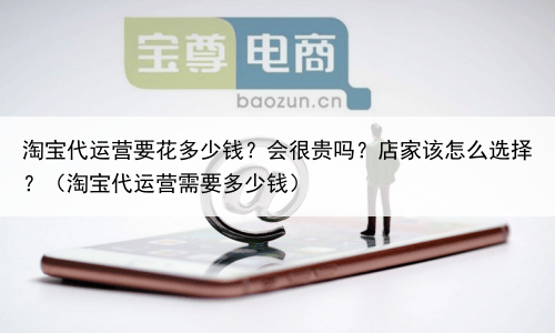 淘宝代运营要花多少钱？会很贵吗？店家该怎么选择？（淘宝代运营需要多少钱）