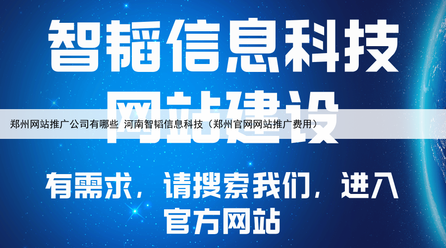 郑州网站推广公司有哪些 河南智韬信息科技(郑州官网网站推广费用)