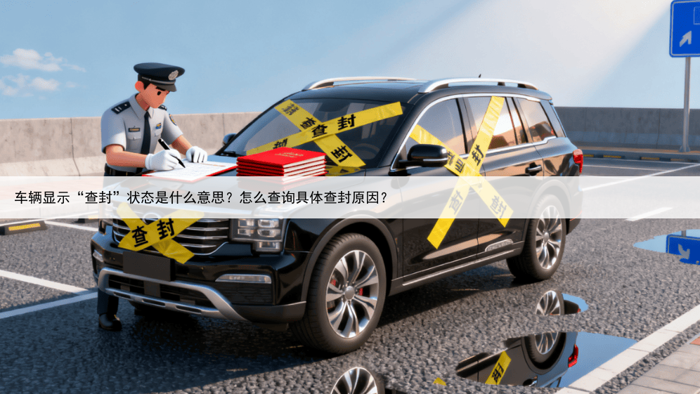 车辆显示“查封”状态是什么意思？怎么查询具体查封原因？
