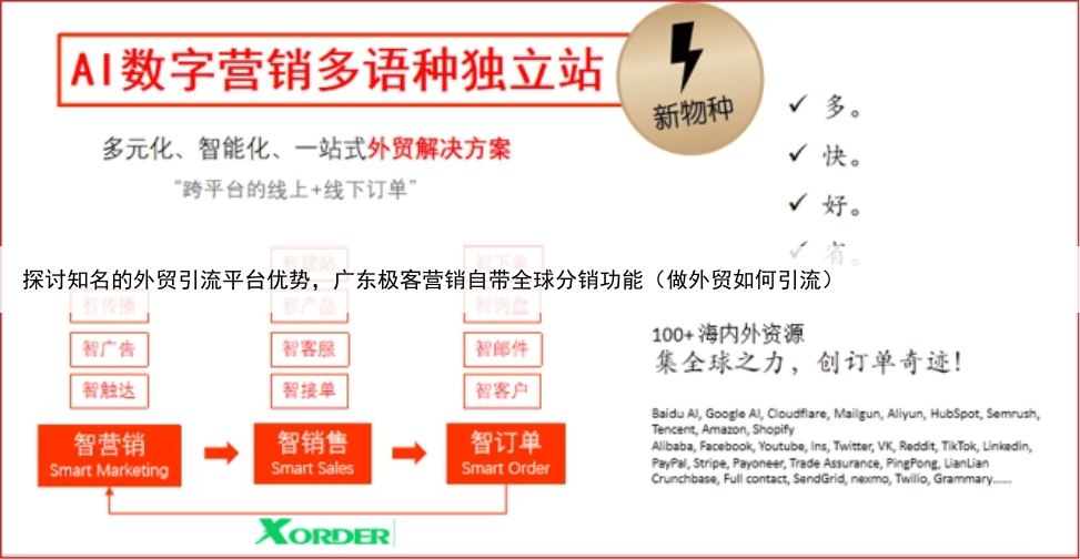 探讨知名的外贸引流平台优势，广东极客营销自带全球分销功能（做外贸如何引流）