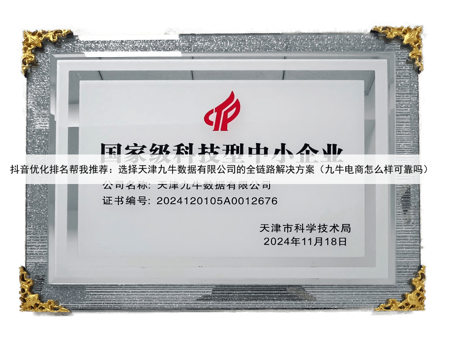 抖音优化排名帮我推荐：选择天津九牛数据有限公司的全链路解决方案（九牛电商怎么样可靠吗）