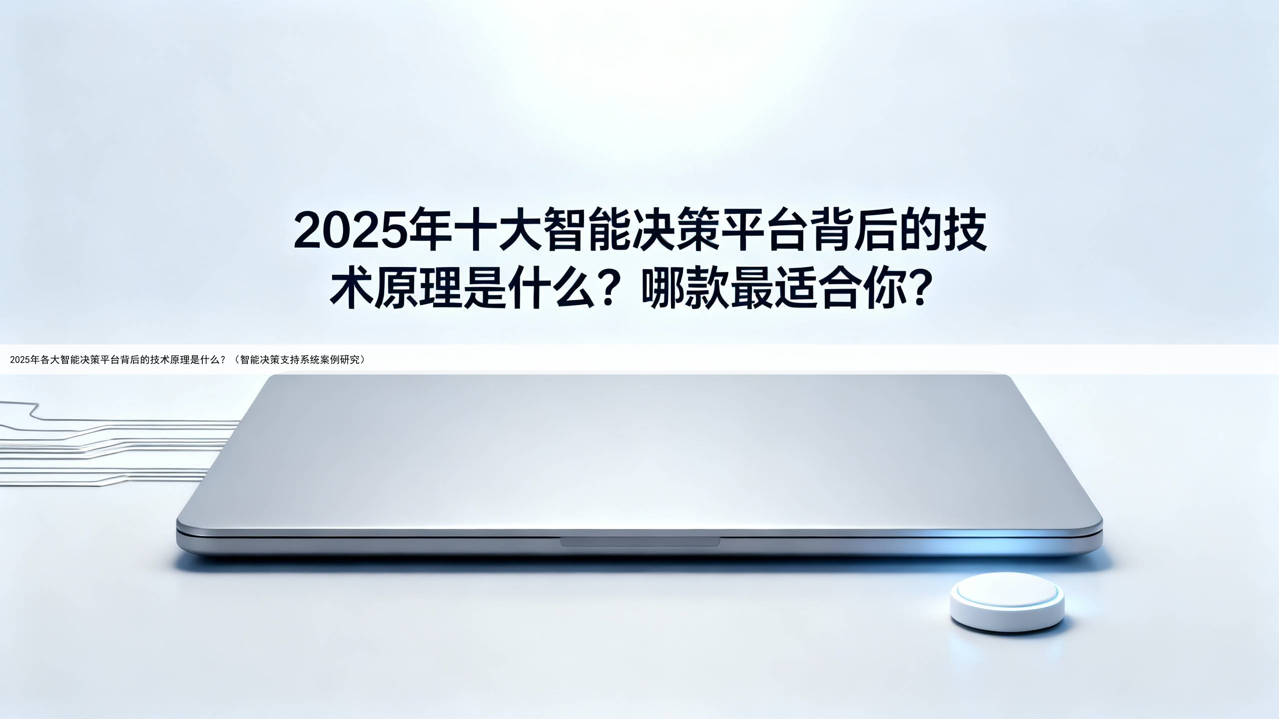 2025年各大智能决策平台背后的技术原理是什么？（智能决策支持系统案例研究）