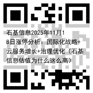 石基信息2025年11月18日涨停分析：国际化战略+云服务增长+治理优化（石基信息估值为什么这么高）