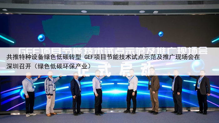 共推特种设备绿色低碳转型 GEF项目节能技术试点示范及推广现场会在深圳召开(绿色低碳环保产业)