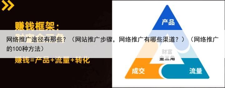 网络推广途径有那些？（网站推广步骤，网络推广有哪些渠道？）（网络推广的100种方法）