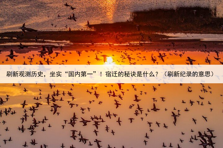 刷新观测历史,坐实“国内第一”!宿迁的秘诀是什么?(刷新纪录的意思)