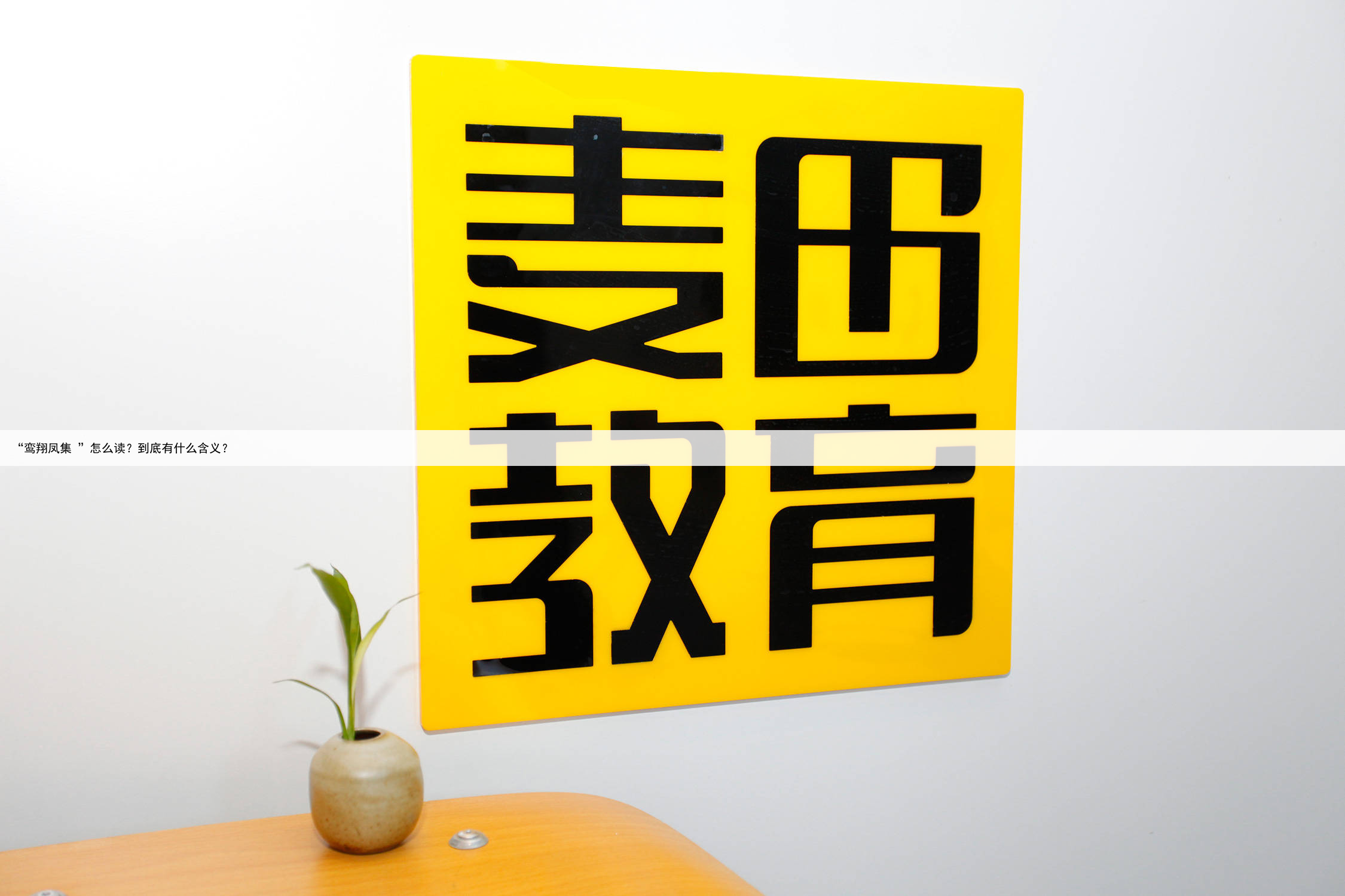 “鸾翔凤集 ”怎么读？到底有什么含义？